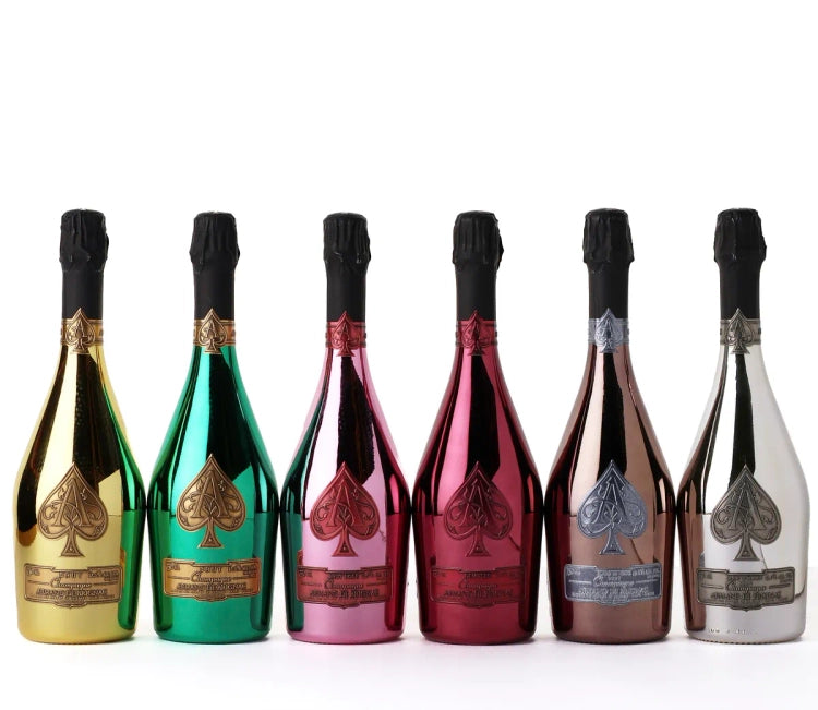Armand de Brignac Collection Combo – Brut, Brut Rosé, Demi-Sec, Green Bottle, Blanc de Blancs & Blanc de Noirs (6-Bottle Set)