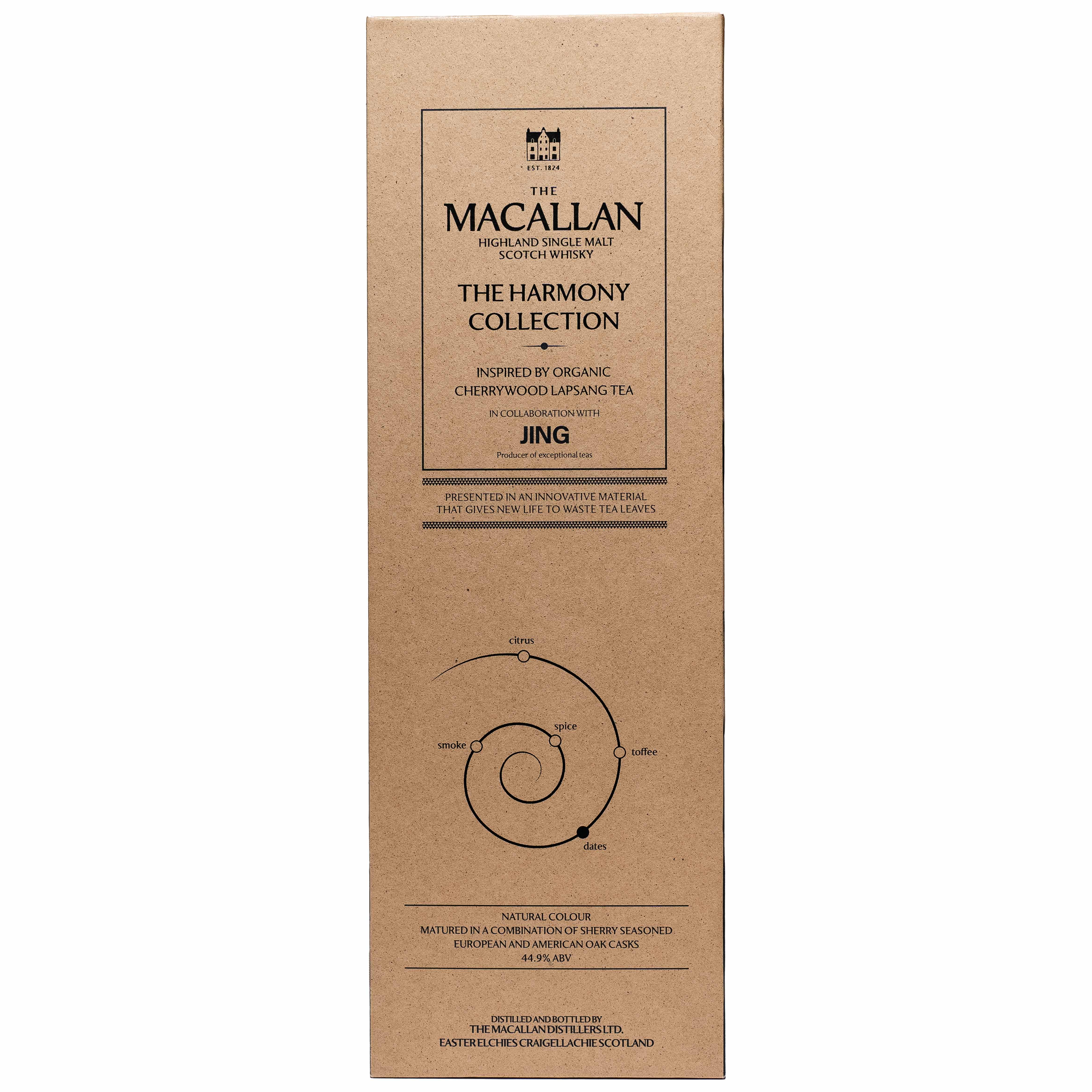 The Macallan Harmony Collection | Jing Organic | Cherrywood Lapsang Tea | Limited Edition Single Malt Scotch Whisky | 700ml
