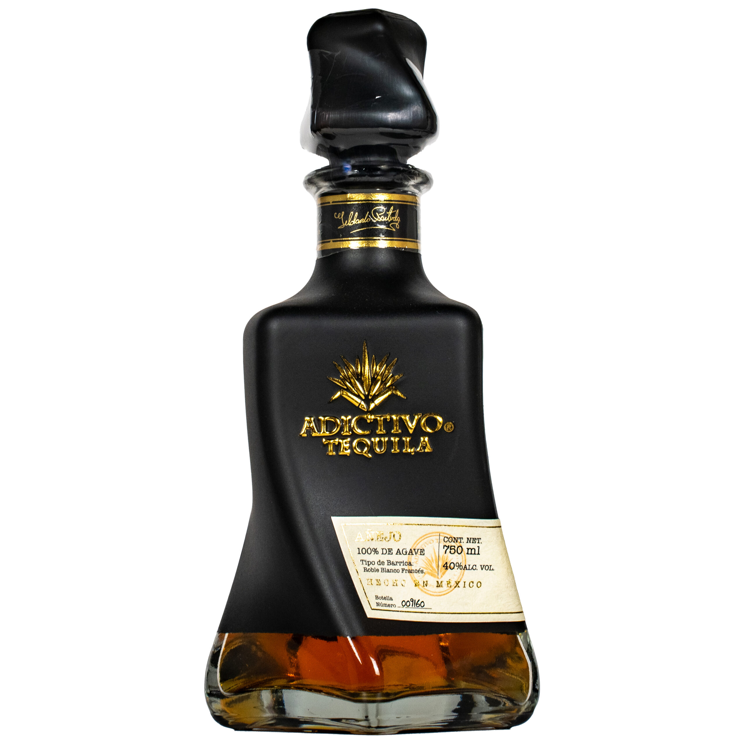 Adictivo Añejo Black Tequila 750ml bottle