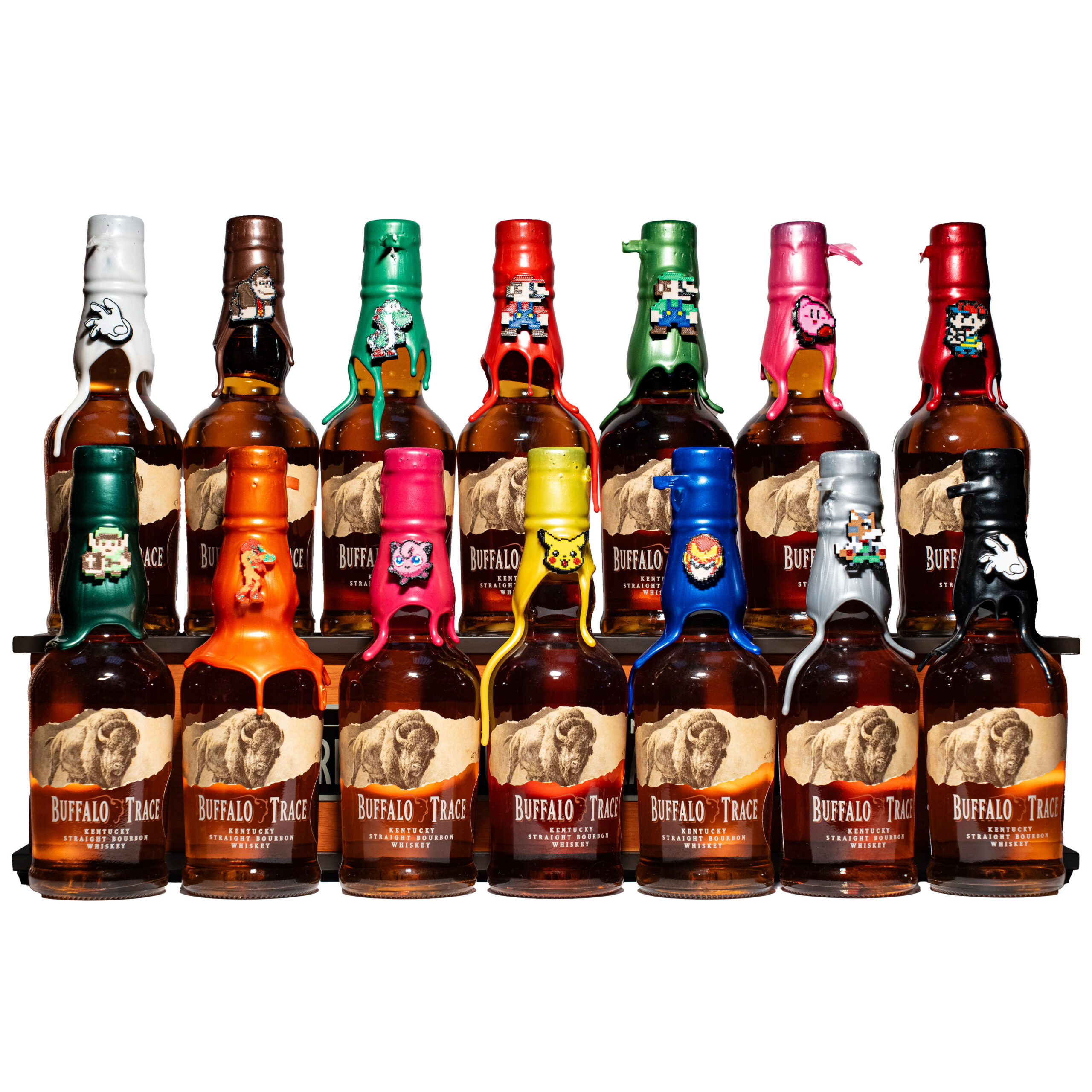 Buffalo Trace Smash Bros Limited Edition Set 375ml full 14 bottle collection