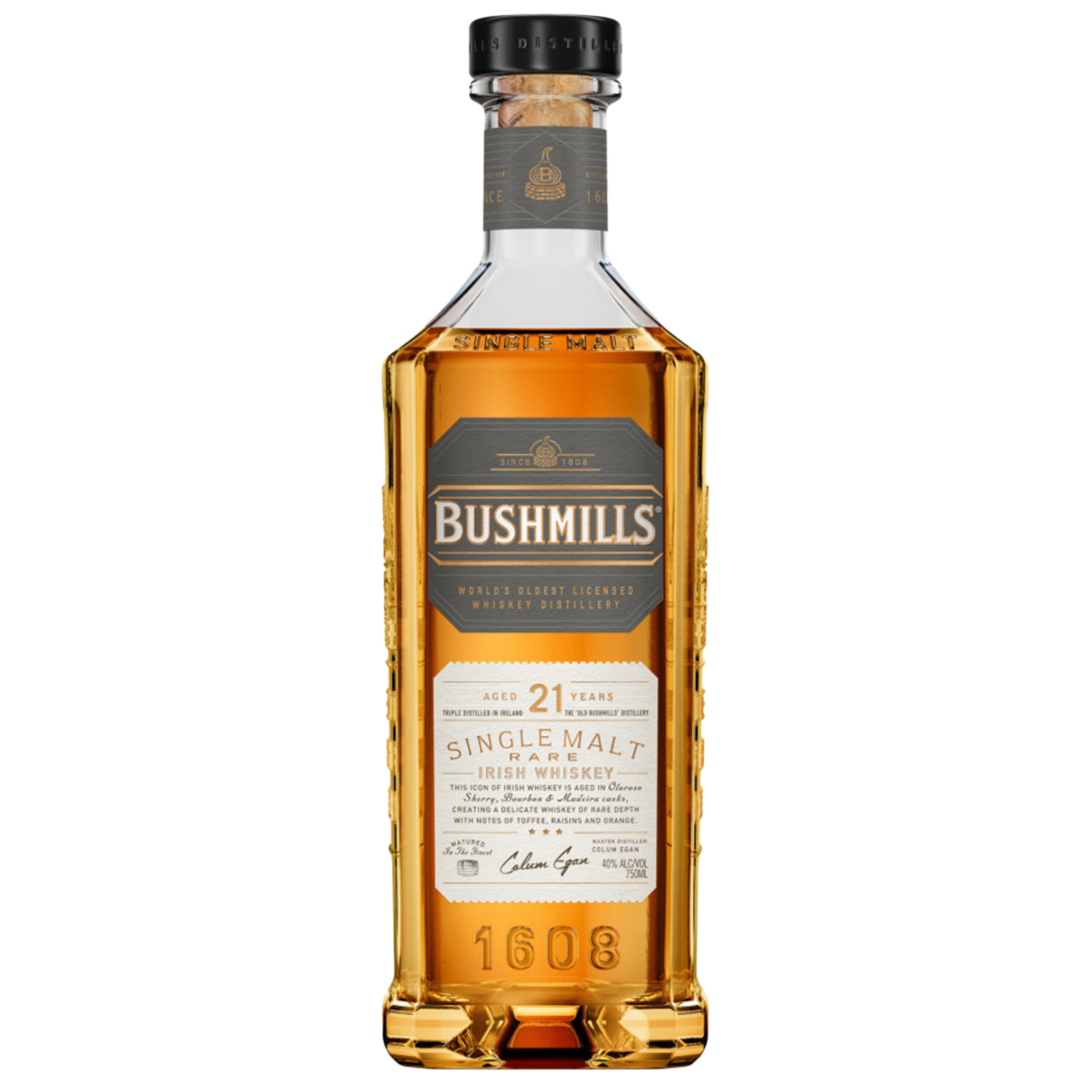 Bushmills 21 Year Old Single Malt Irish Whiskey 750ml bottle