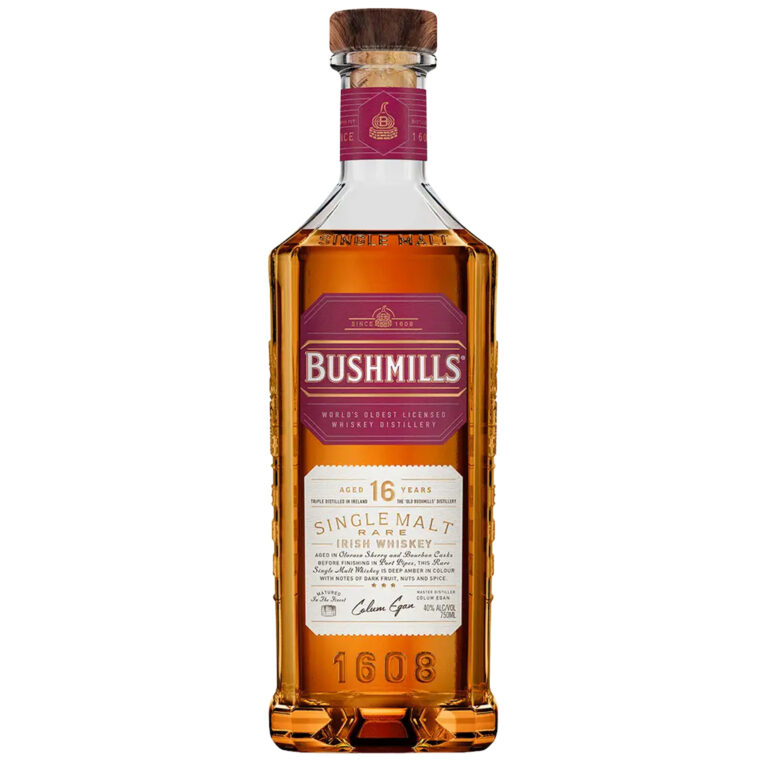 Bushmills 16 Year Old Single Malt Irish Whiskey 750ml bottle