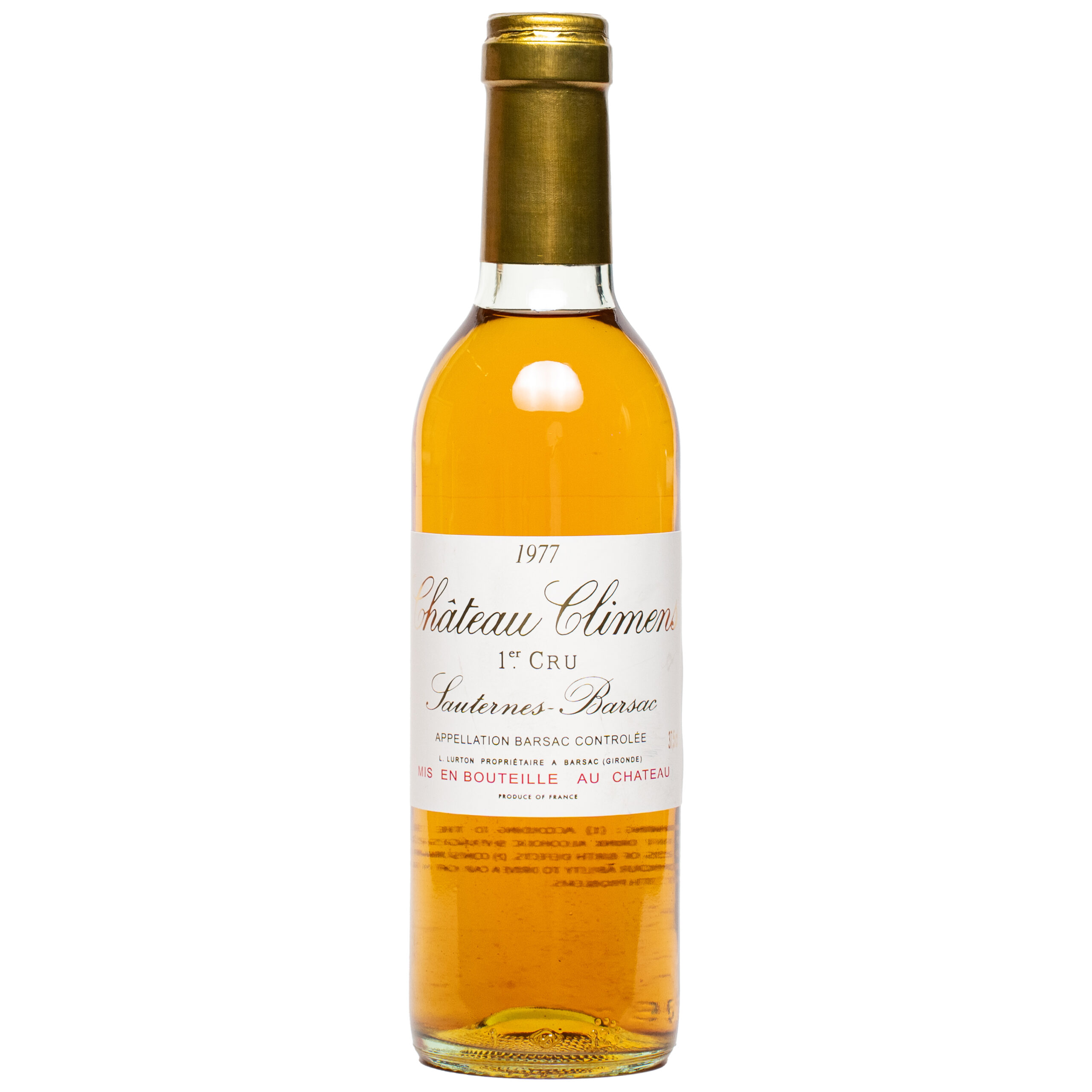 Château Climens 1977 Sauternes–Barsac 375ml bottle