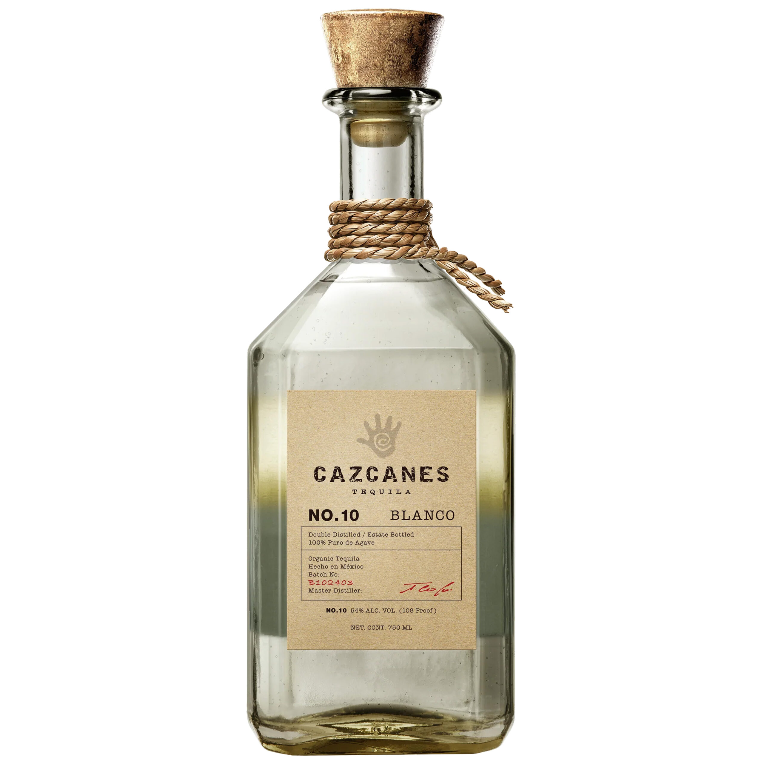 Cazcanes No. 10 Blanco Tequila 750ml bottle