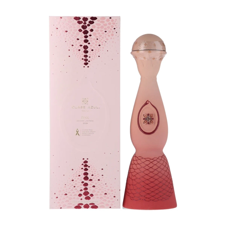 Clase Azul 2024 Pink Limited Edition Tequila 750ml ceramic bottle