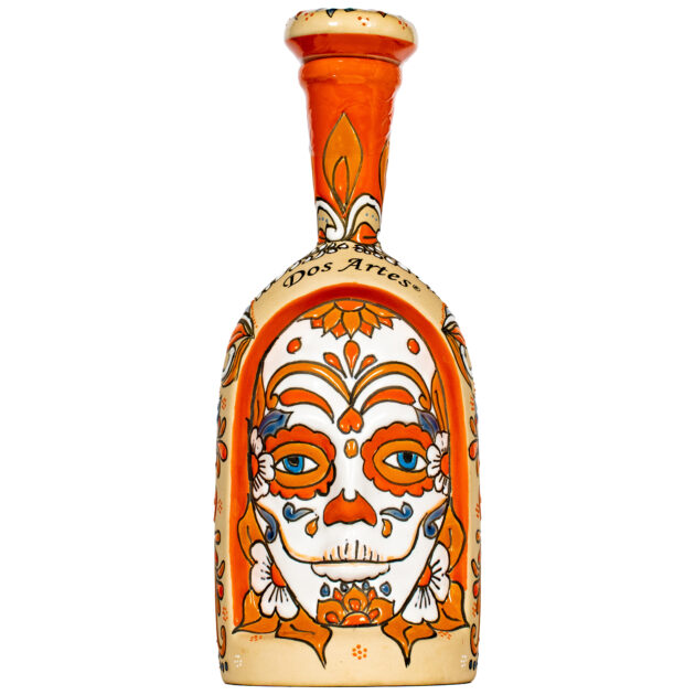 2024 Dos Artes Calavera Limited Edition Joven Tequila 1L ceramic bottle