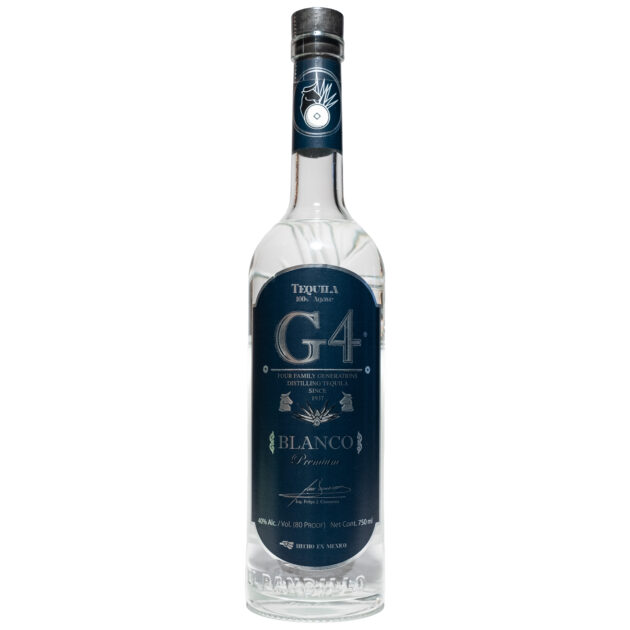 G4 Blanco Tequila 750ml premium bottle