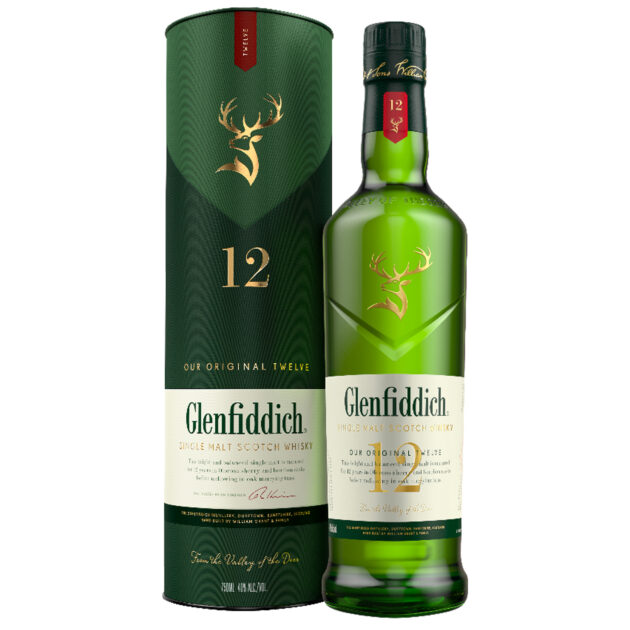 Glenfiddich 12 Year Single Malt Scotch Whisky 750ml bottle