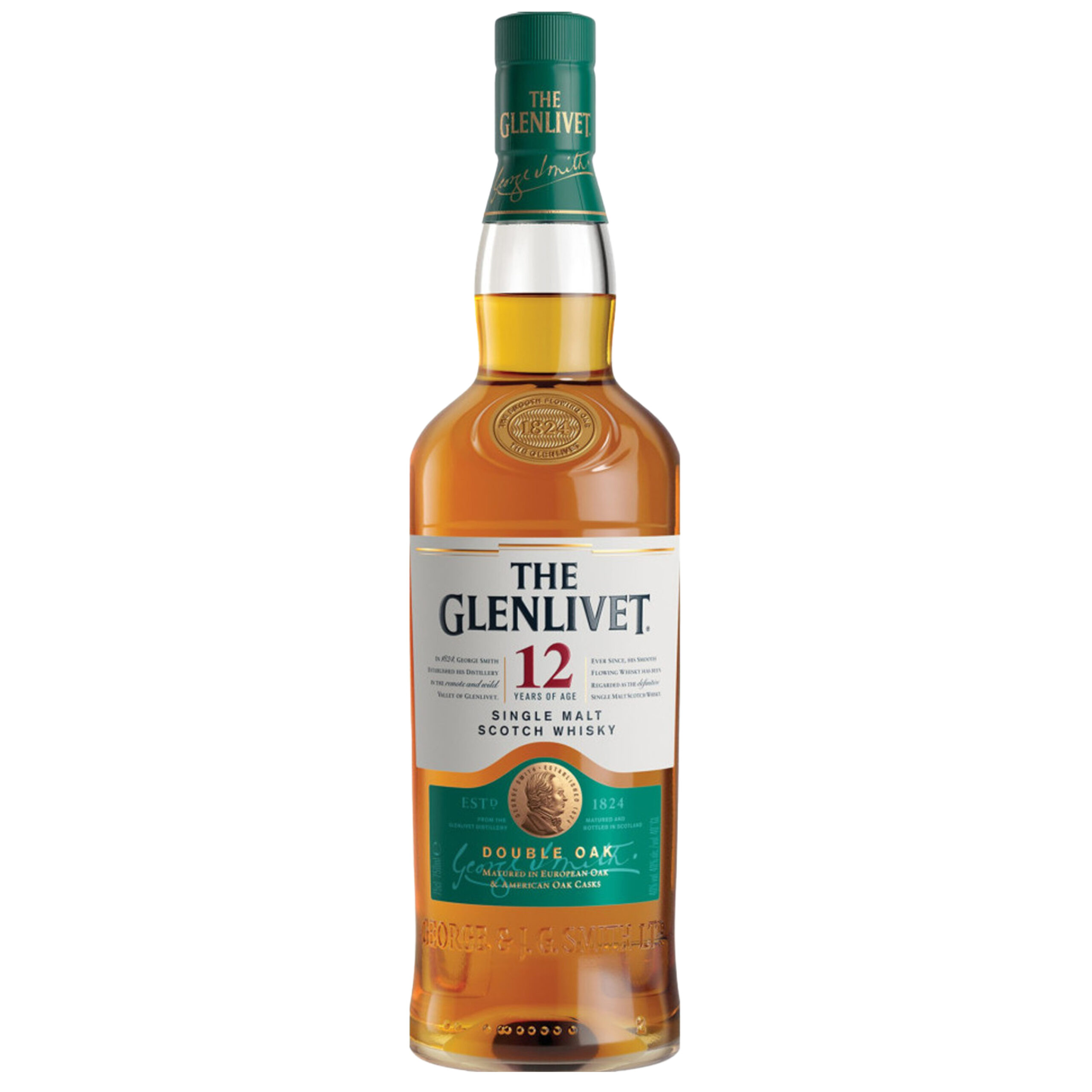 The Glenlivet 12 Year Double Oak Single Malt Scotch Whisky 750ml bottle