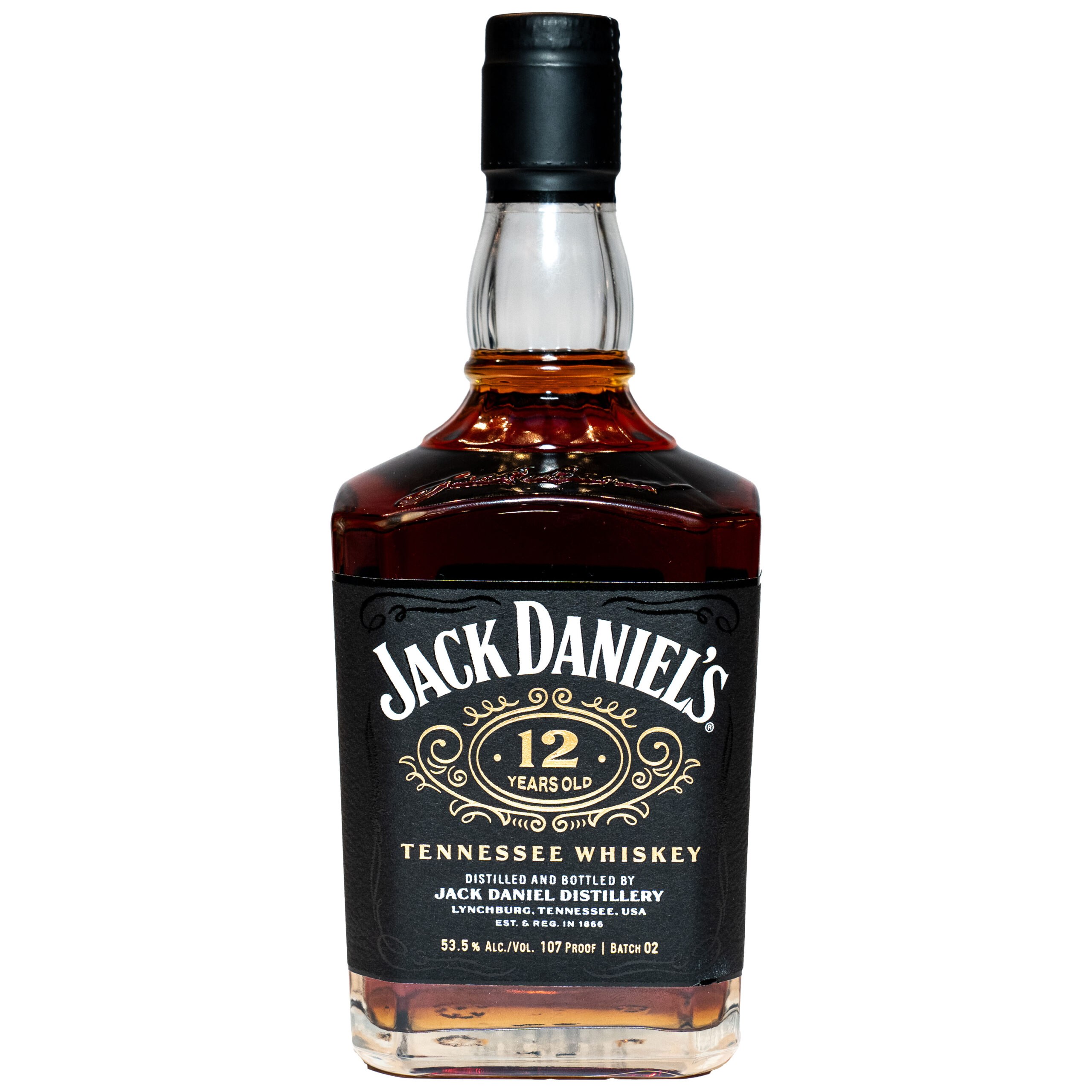 Jack Daniel’s 12 Year Old Tennessee Whiskey 750ml bottle