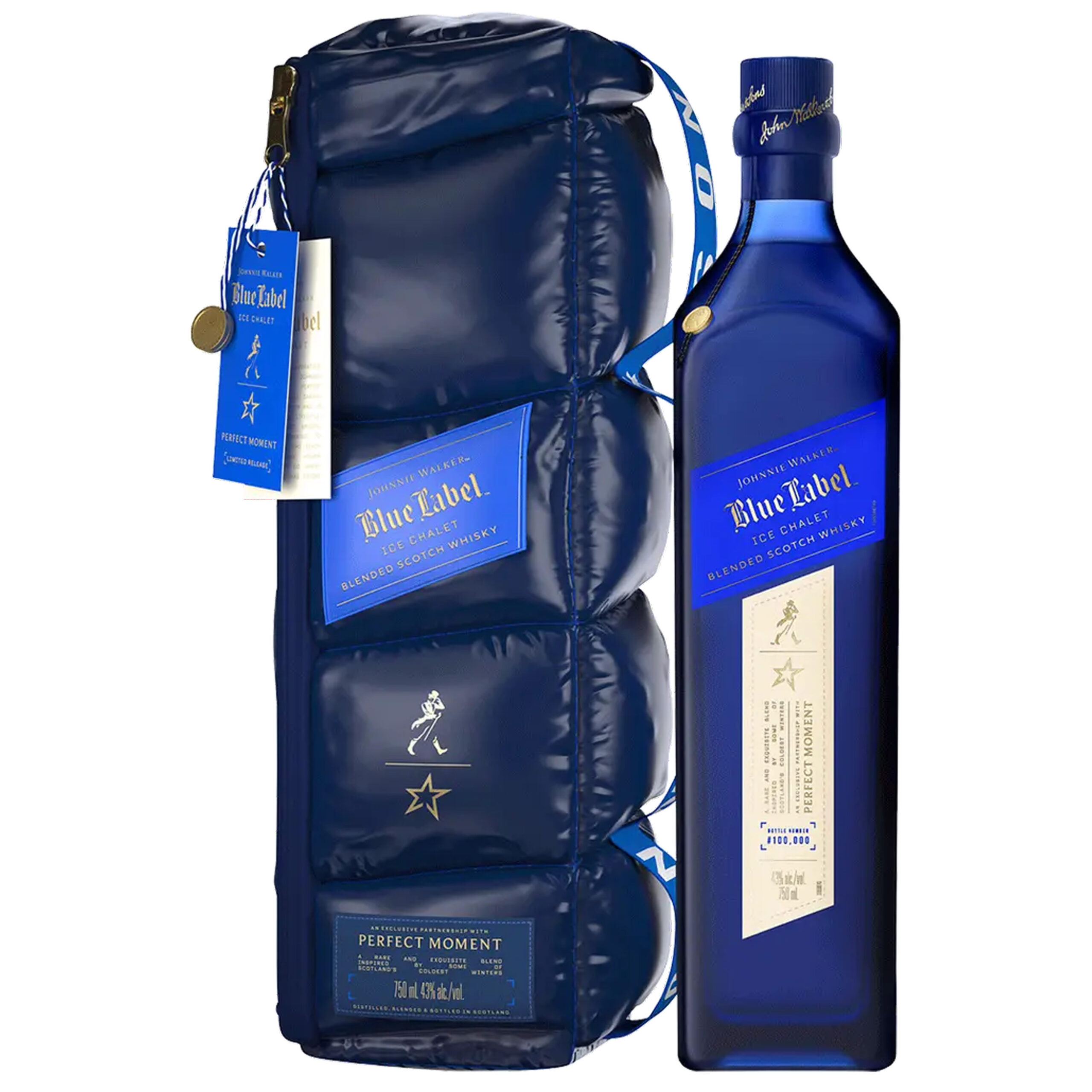 Johnnie Walker Blue Label Ice Chalet Limited Edition Blended Scotch Whisky 750ml bottle