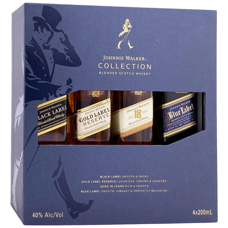Johnnie Walker The Collection Pack Blended Scotch Whisky 4 x 200ml set