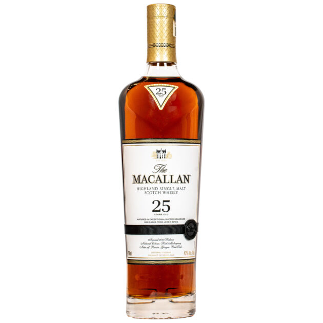 The Macallan 25 Year Old Single Malt Scotch Whisky 750ml bottle