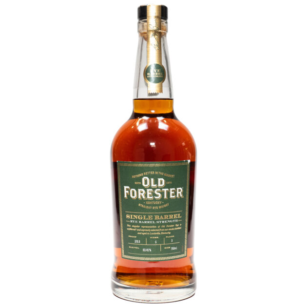 Old Forester Single Barrel Rye Barrel Strength Bourbon 750ml bottle