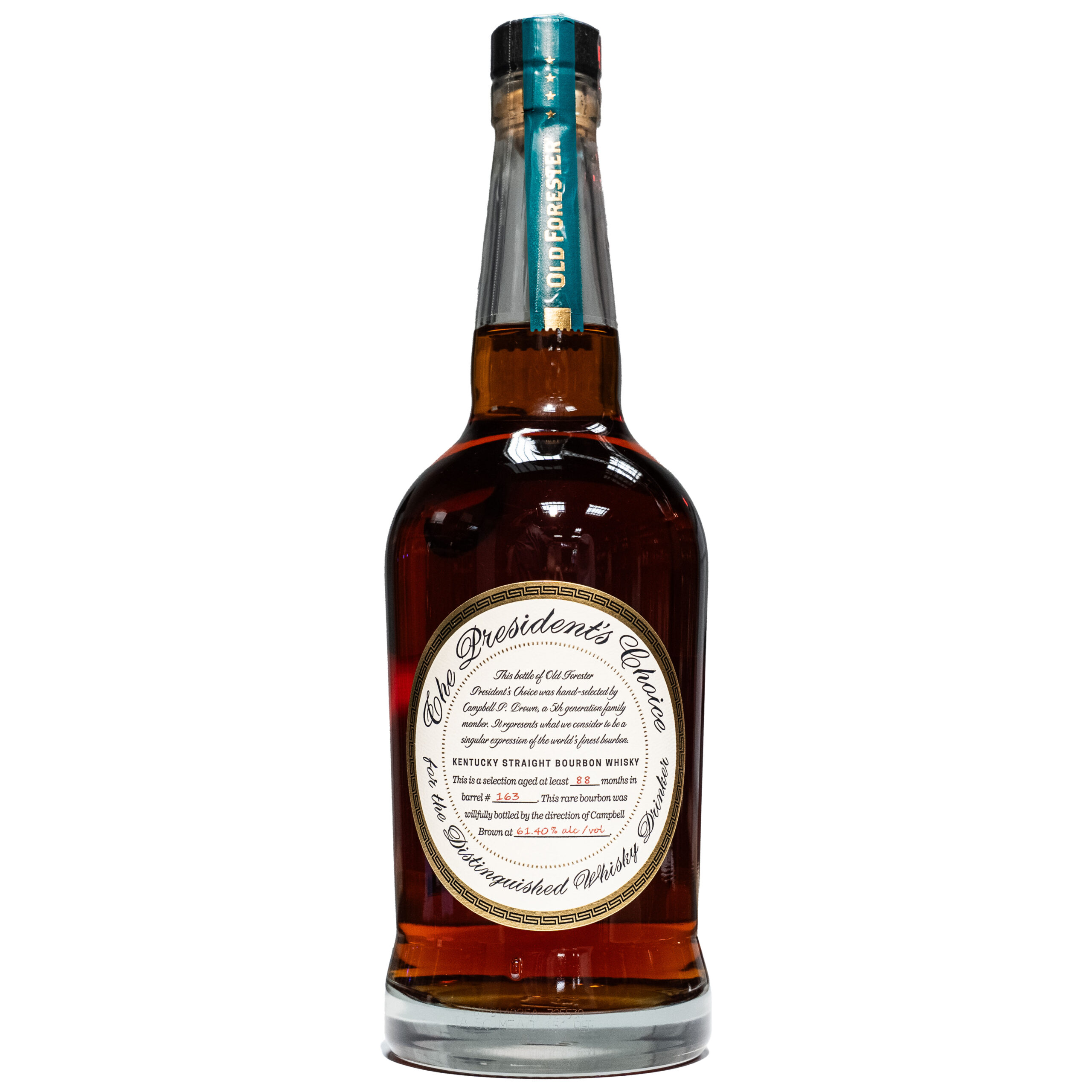 Old Forester President’s Choice Barrel No. 163 88 Months Aged 750ml bottle