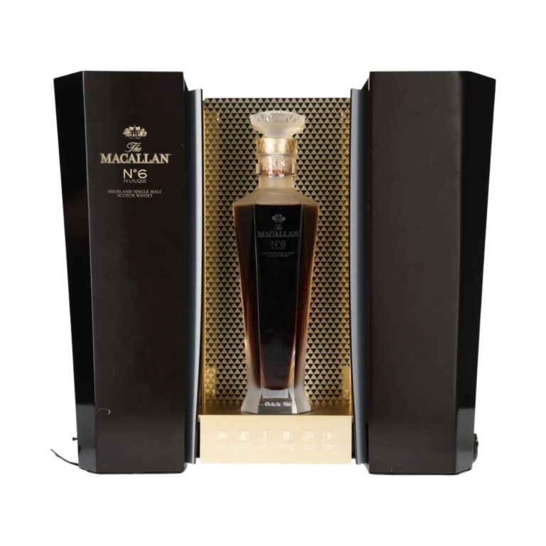 Macallan No. 6 in Lalique Highland Single Malt Scotch Whisky 700ml with display case