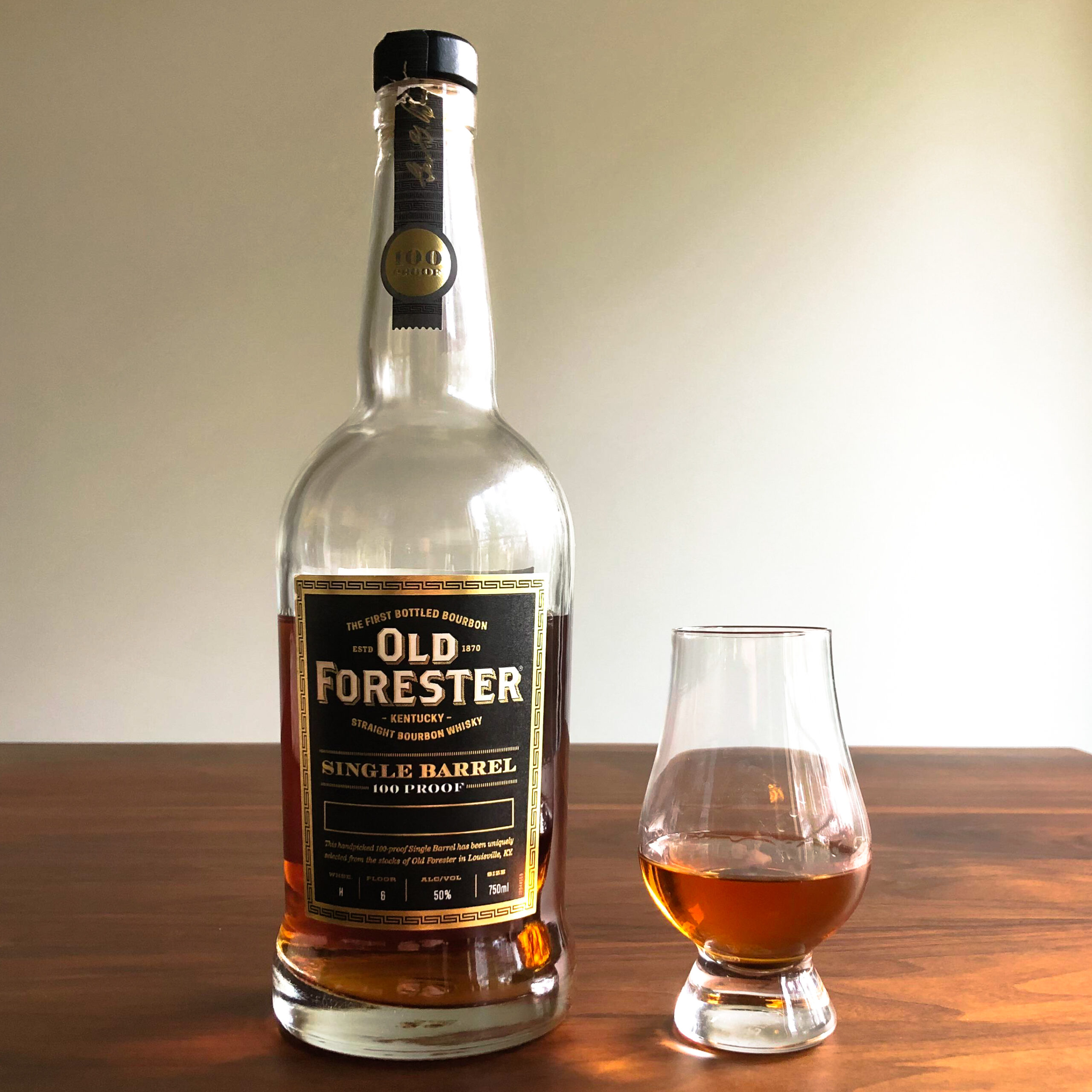 Old Forester 100 Proof Single Barrel Rare Collects Barrel Pick Bourbon 750ml bottle