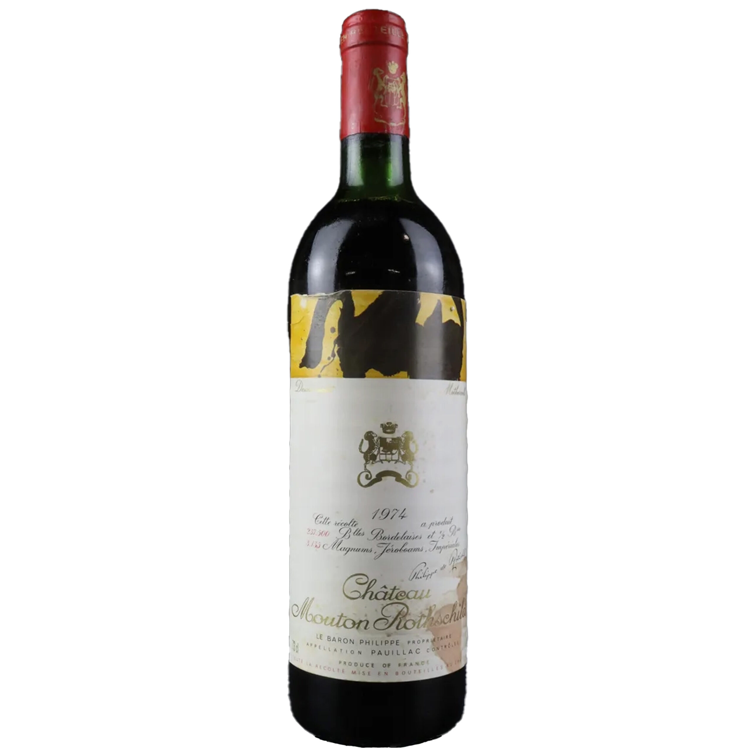 1974 Château Mouton Rothschild Pauillac Premier Grand Cru Classé 750ml bottle