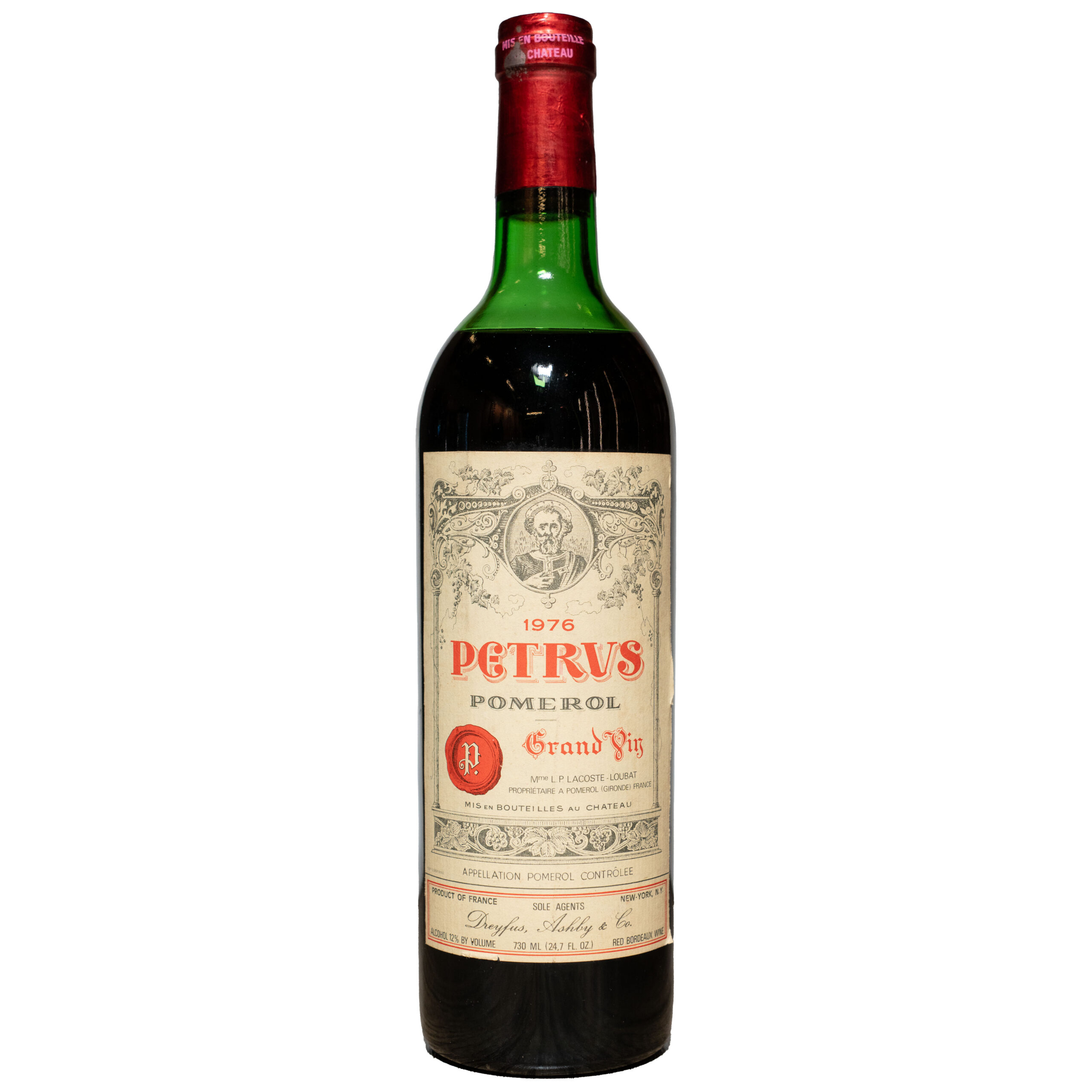1976 Château Pétrus Pomerol Bordeaux Merlot 750ml bottle