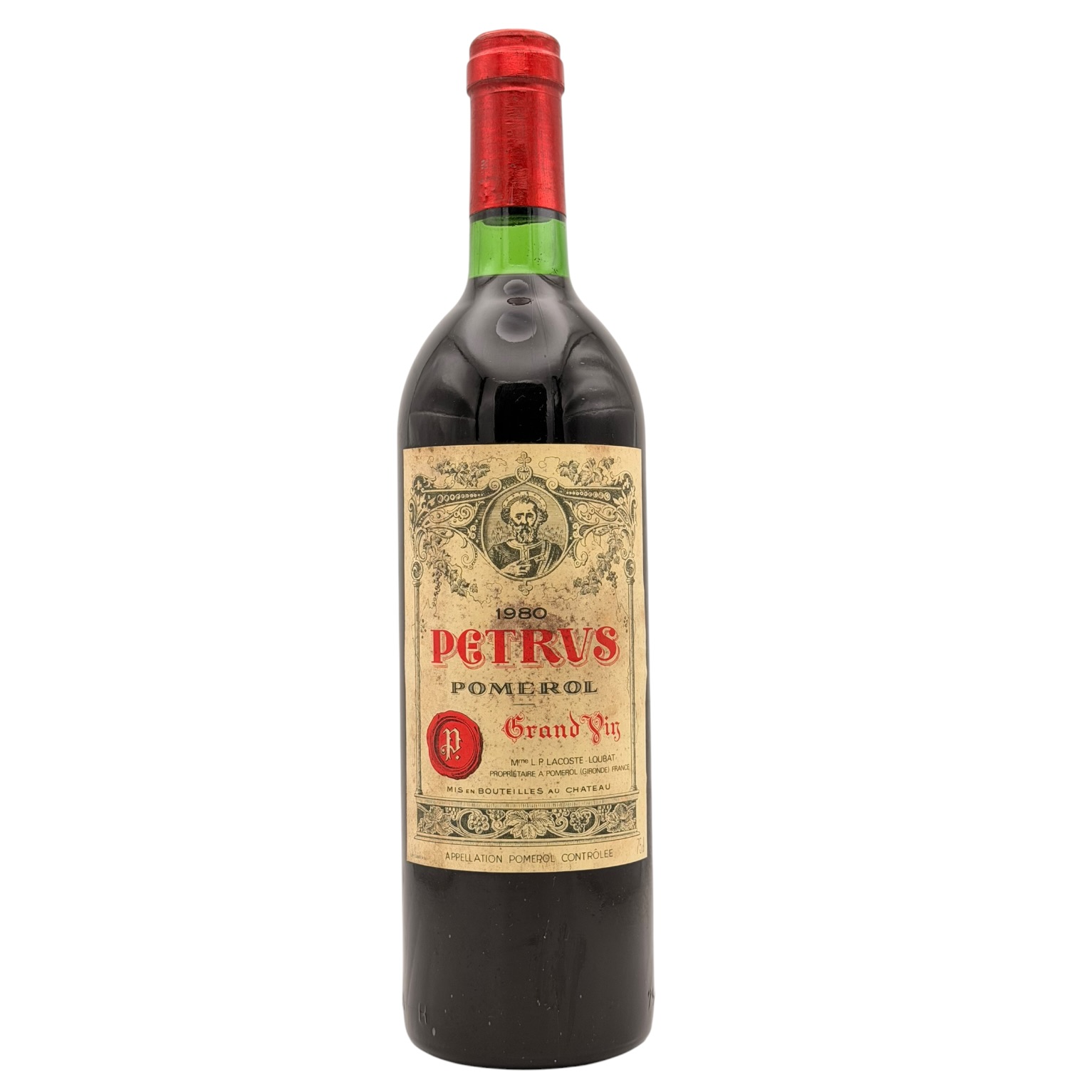1980 Pétrus Pomerol Grand Vin Bordeaux 750ml bottle