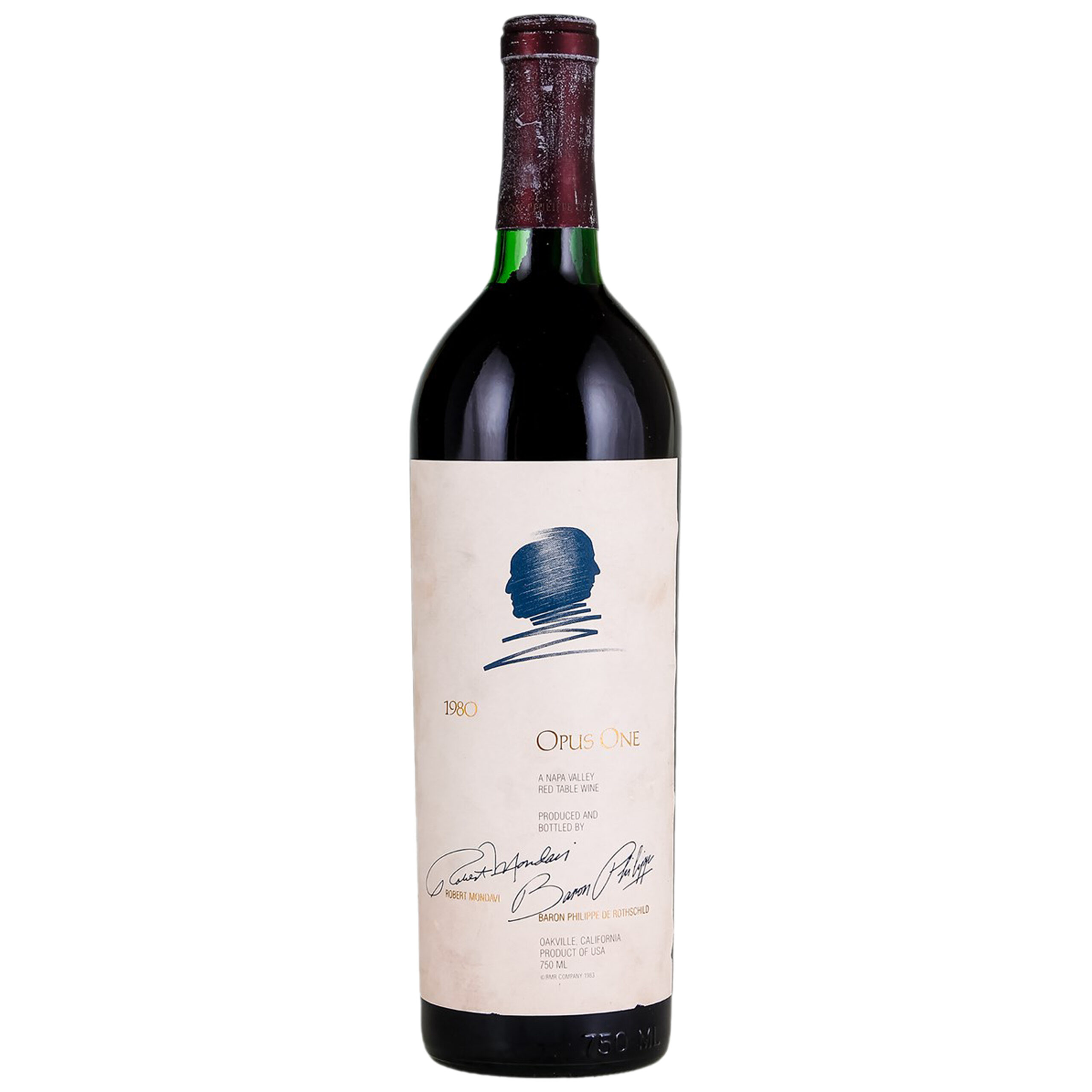 1980 Opus One Napa Valley Red Wine 750ml bottle