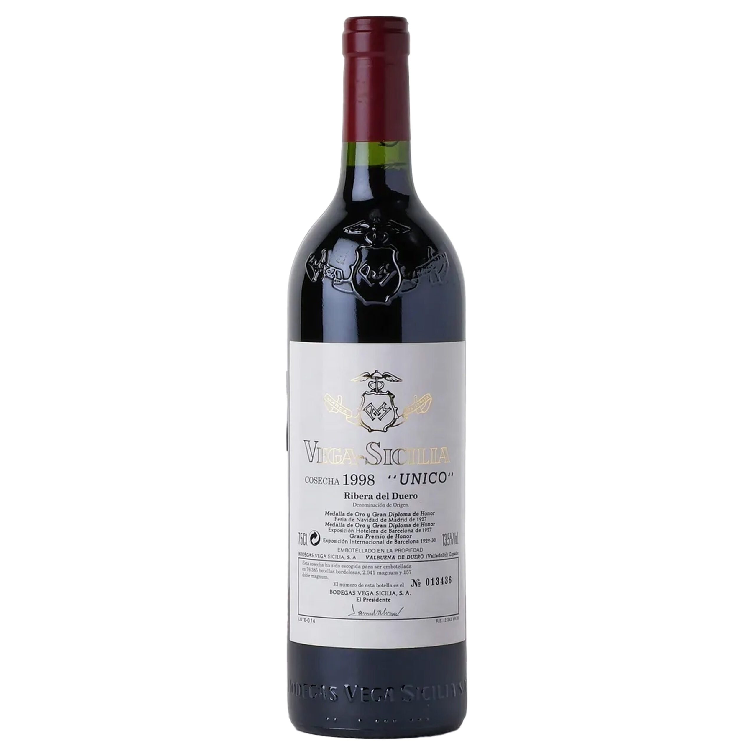 1998 Vega Sicilia Único Gran Reserva Ribera del Duero 750ml bottle