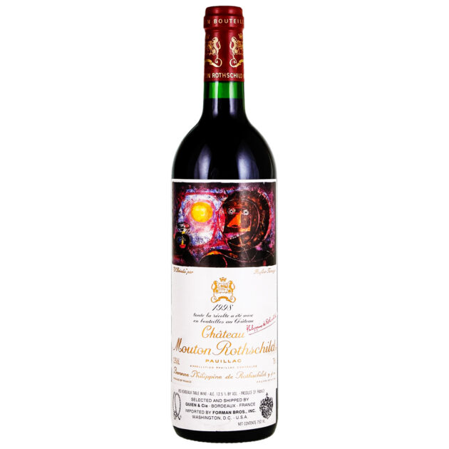 1998 Château Mouton Rothschild Pauillac Premier Grand Cru Classé 750ml bottle