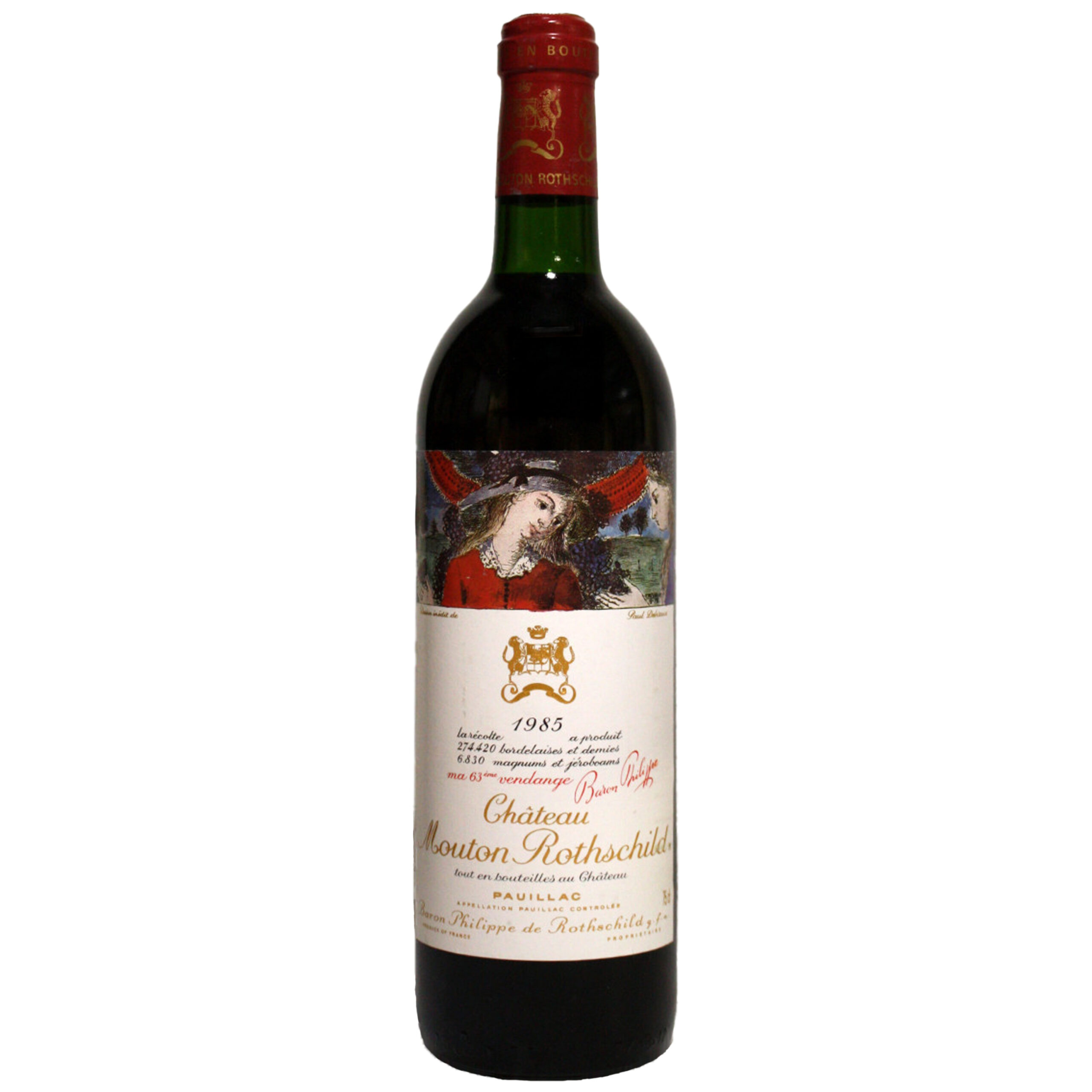 1985 Château Mouton Rothschild Pauillac Bordeaux 750ml bottle