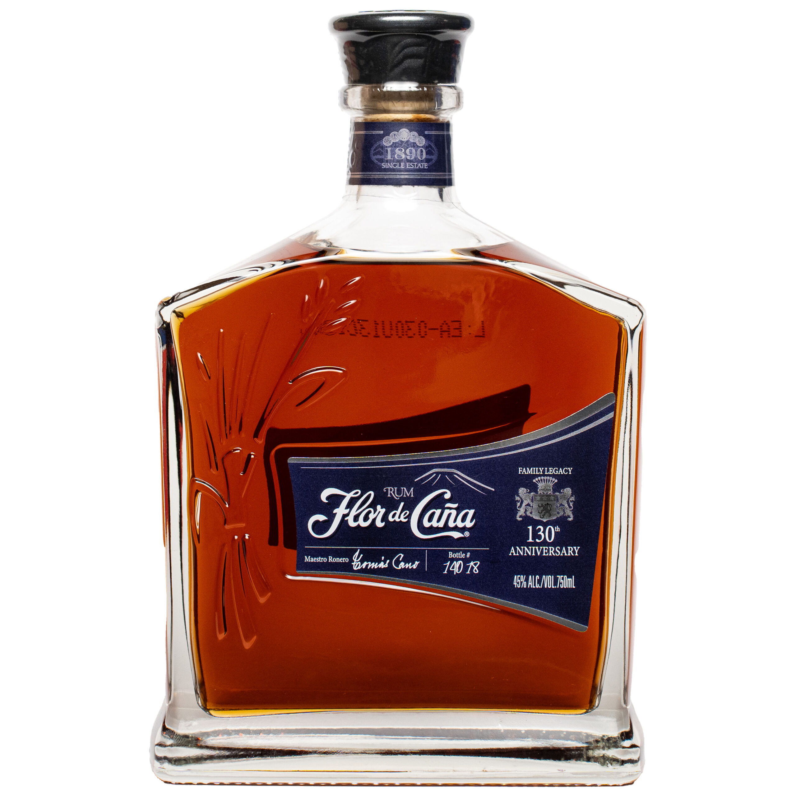 FLORDECANAFAMILYLEGACY130THANIV Flor de Caña 130th Anniversary Limited Edition Rum 750ml bottle
