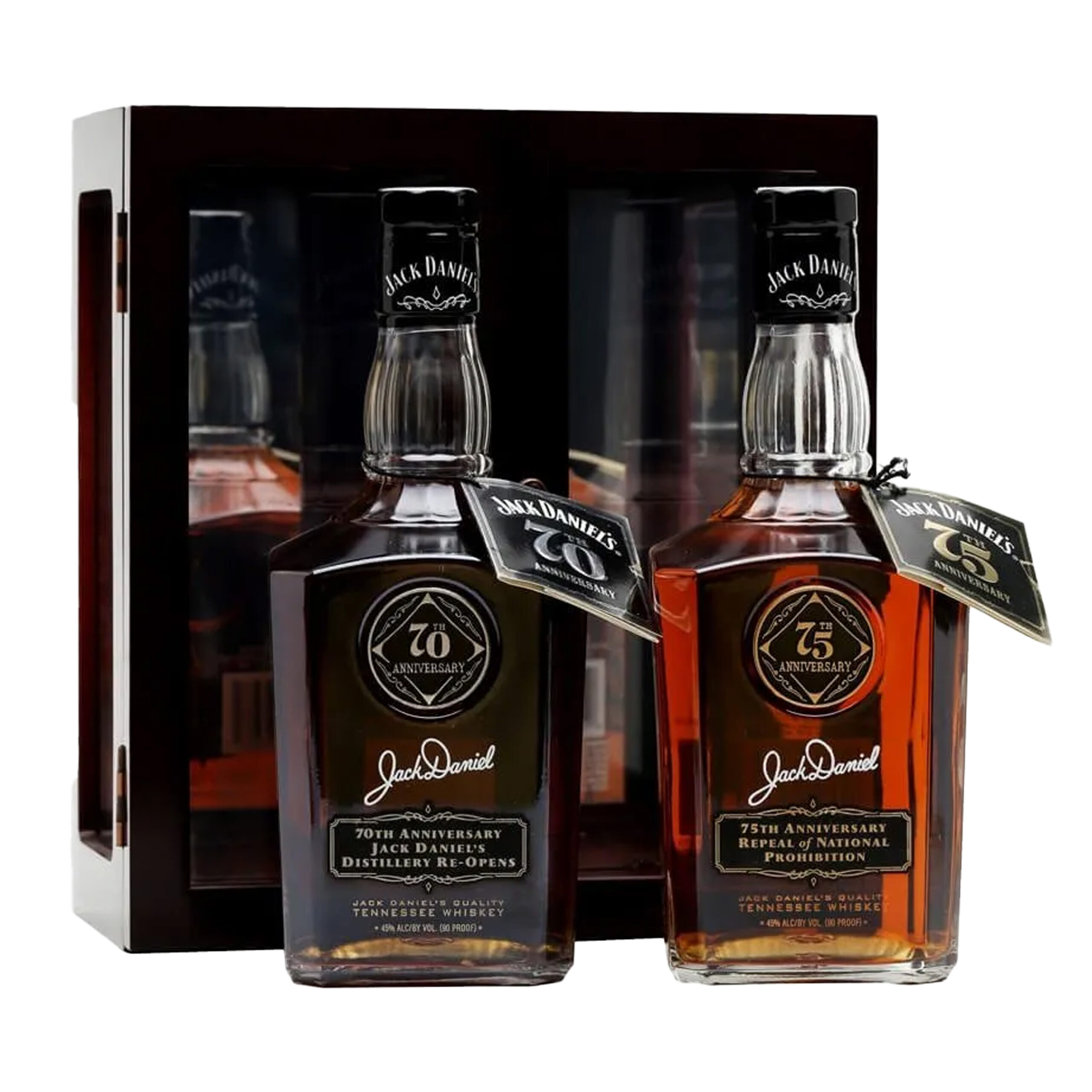 Jack Daniel’s Prohibition 70th and 75th Anniversary Tennessee Whiskey set
