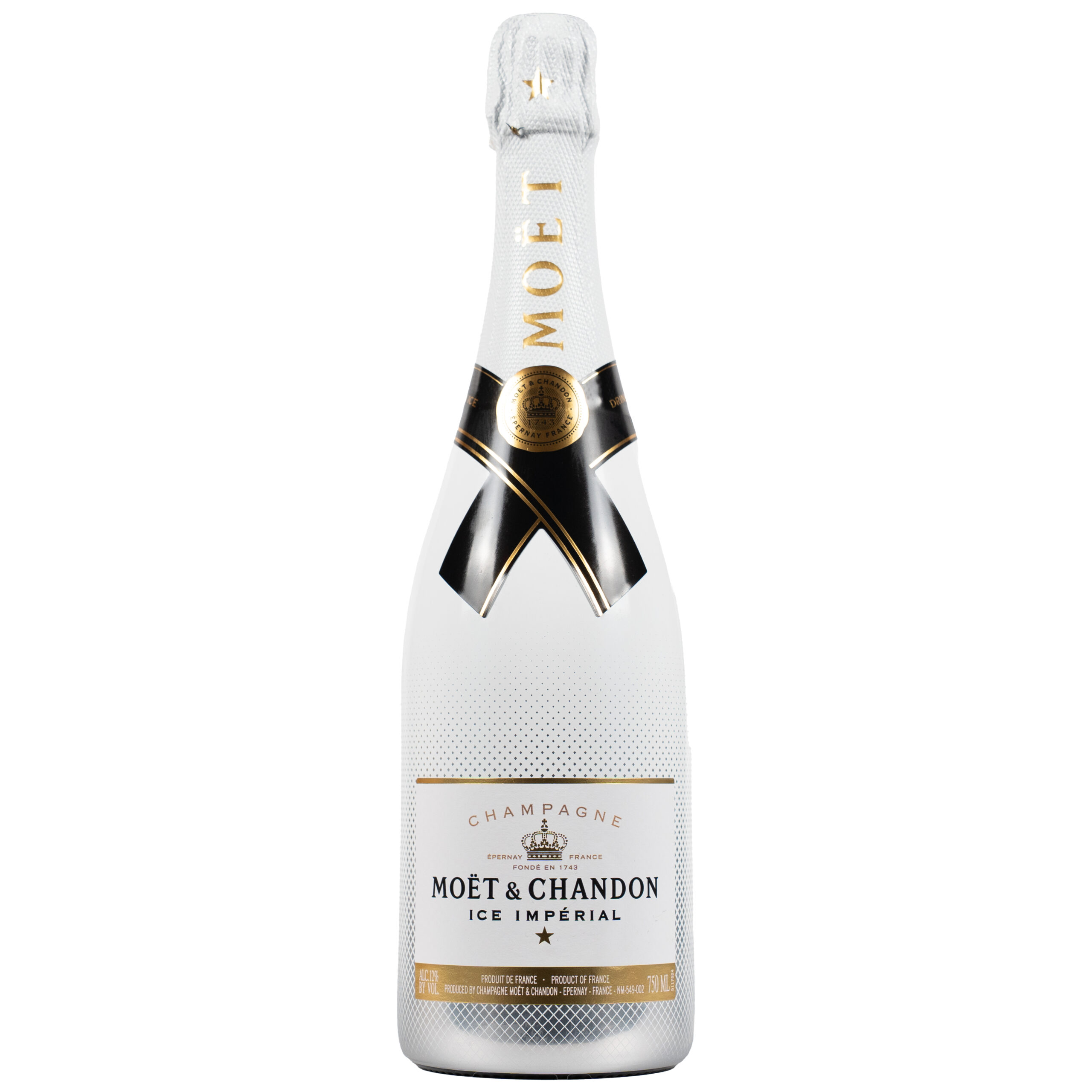 Moët Ice Impérial Champagne 750ml bottle served over ice