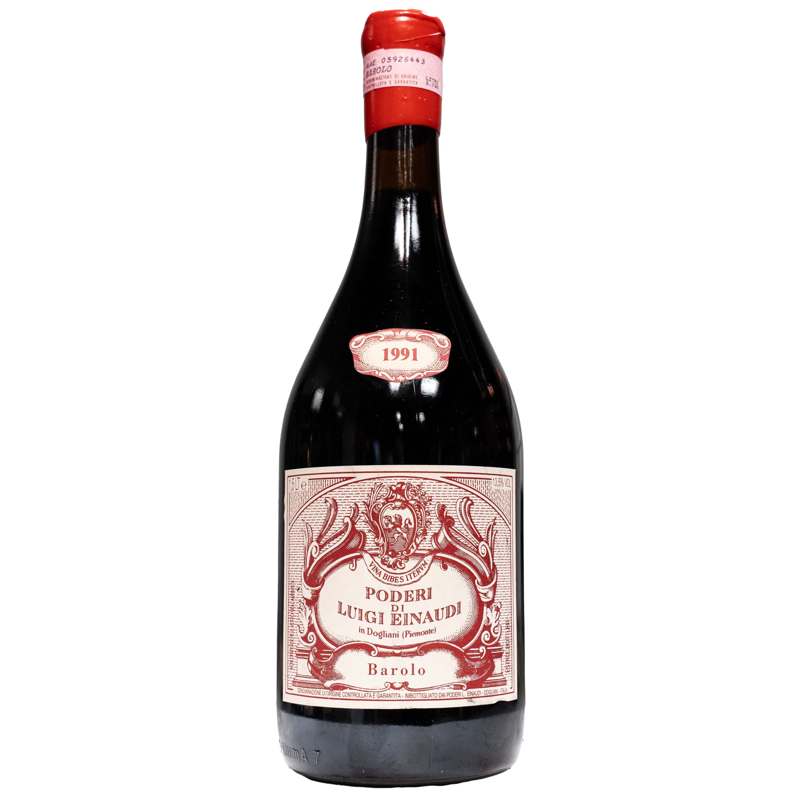 1991 Poderi Luigi Einaudi Dolcetto di Dogliani DOCG Magnum 1.5L Piedmont Italy bottle