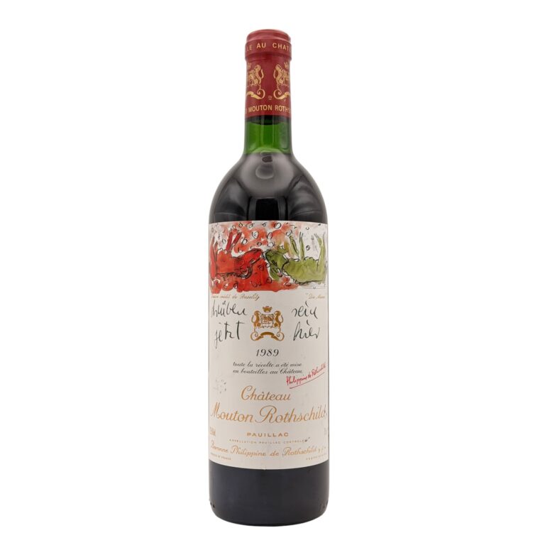 1989 Château Mouton Rothschild Pauillac Premier Grand Cru Classé Bordeaux 750ml bottle