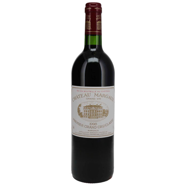 1998 Château Margaux Premier Grand Cru Classé Bordeaux red wine 750ml bottle