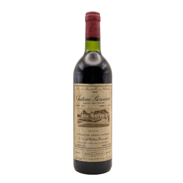 1982 Château Bouscaut Graves Grand Cru Classé 750ml bottle