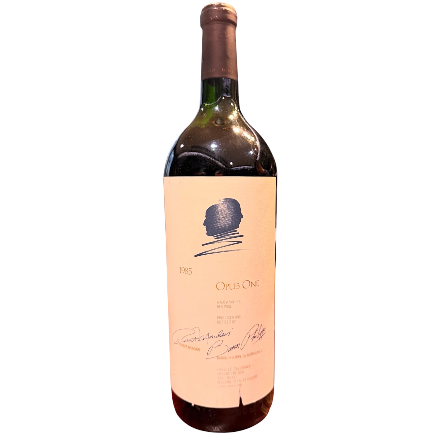 1985 Opus One Napa Valley red wine 1.5L magnum bottle