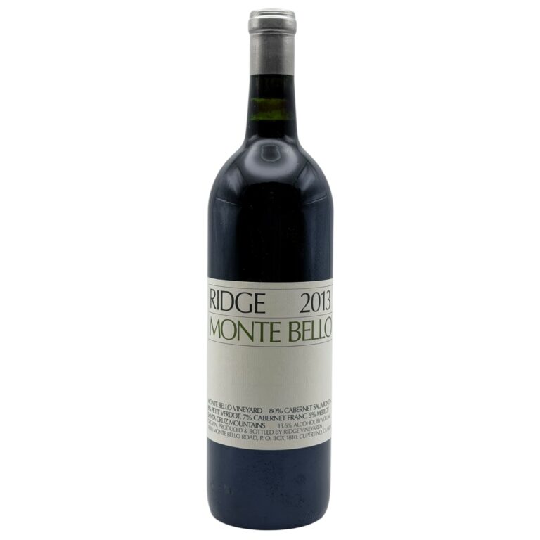 2013 Ridge Vineyards Monte Bello Santa Cruz Mountains 750ml bottle