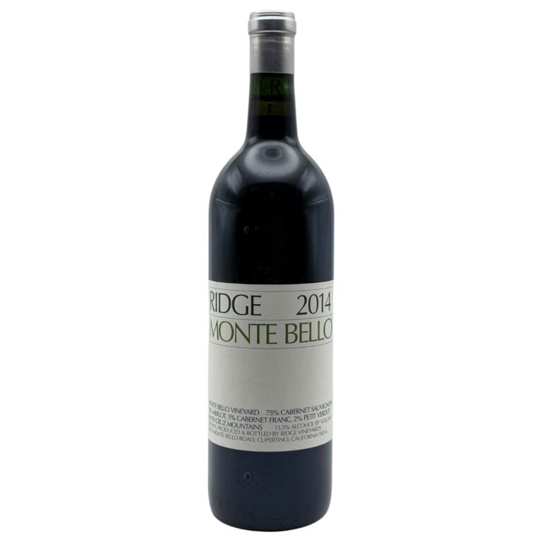 2014 Ridge Vineyards Monte Bello Santa Cruz Mountains 750ml bottle