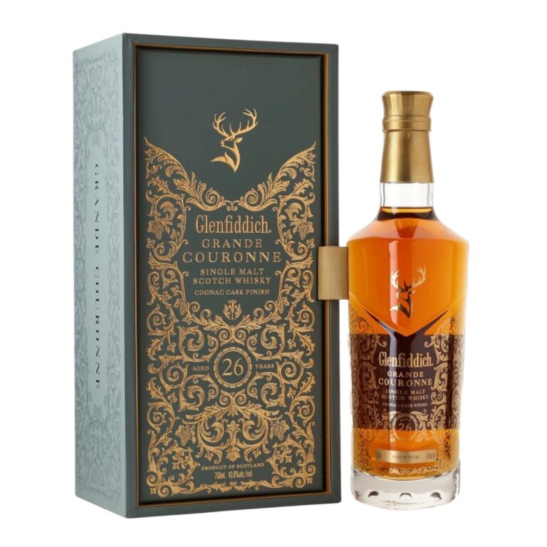 Glenfiddich Grande Couronne 26 Year Old Cognac Cask Finish Single Malt Scotch Whisky 750ml bottle with gift box