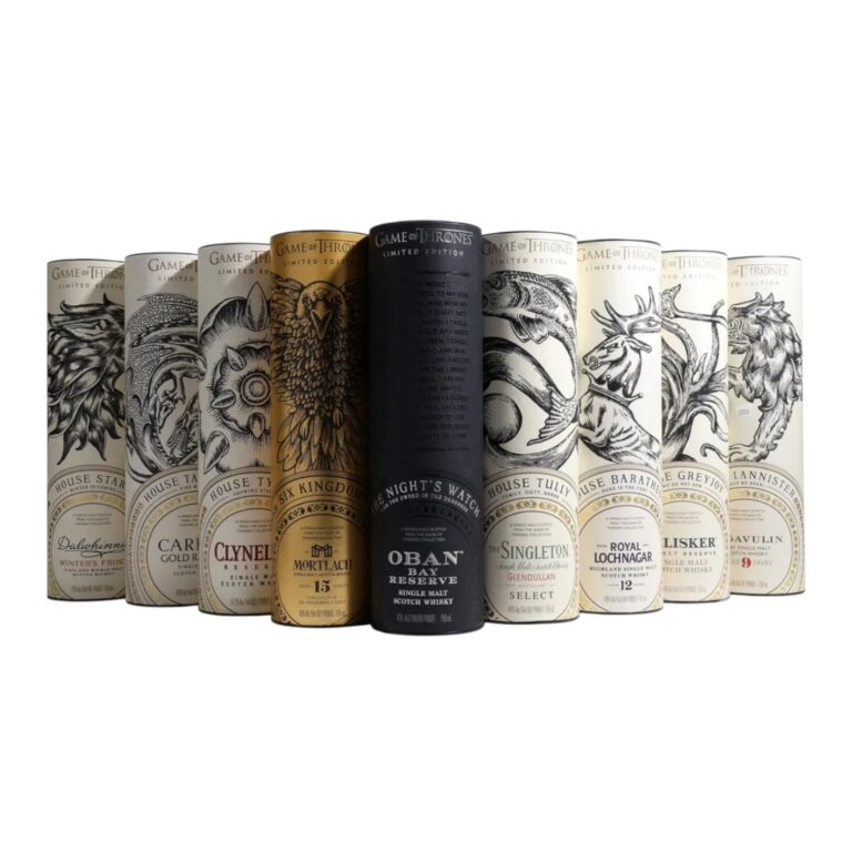 Game of Thrones Limited Edition Single Malt Scotch Whisky Collection 9 bottle set