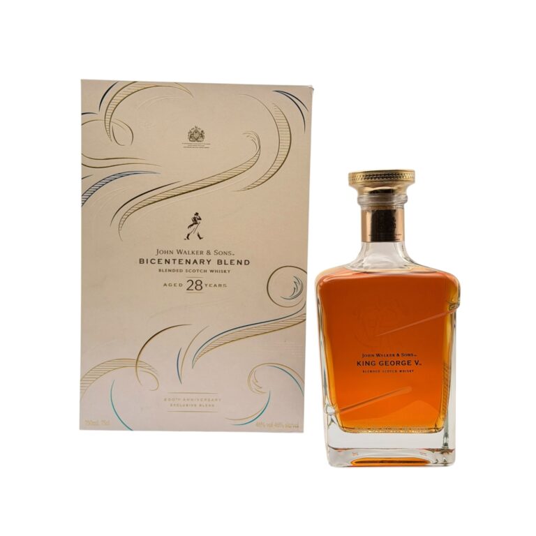 John Walker & Sons Bicentenary Blend 28 Year blended Scotch whisky 750ml bottle with box