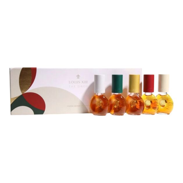 Louis XIII The Drop Collection Grande Champagne Cognac five miniature 10ml bottles with gift box