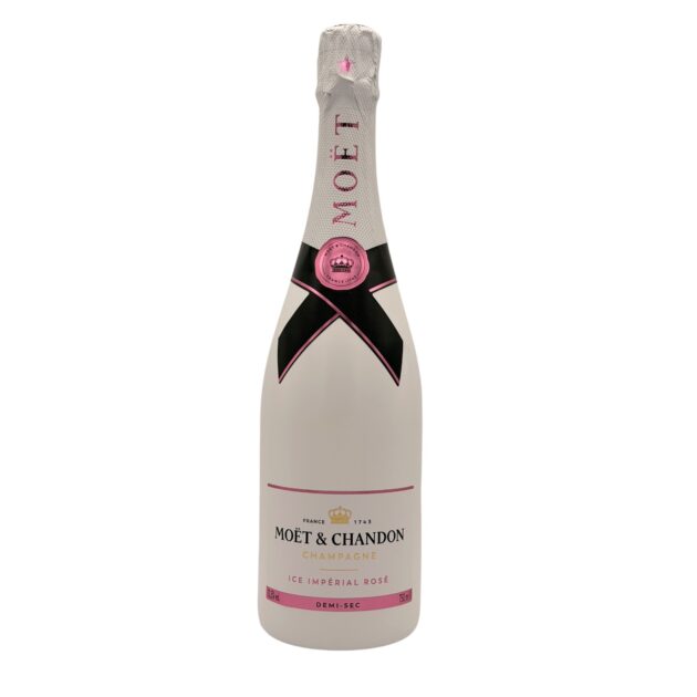 Moet & Chandon Ice Imperial Rose demi-sec rosé Champagne 750ml white bottle