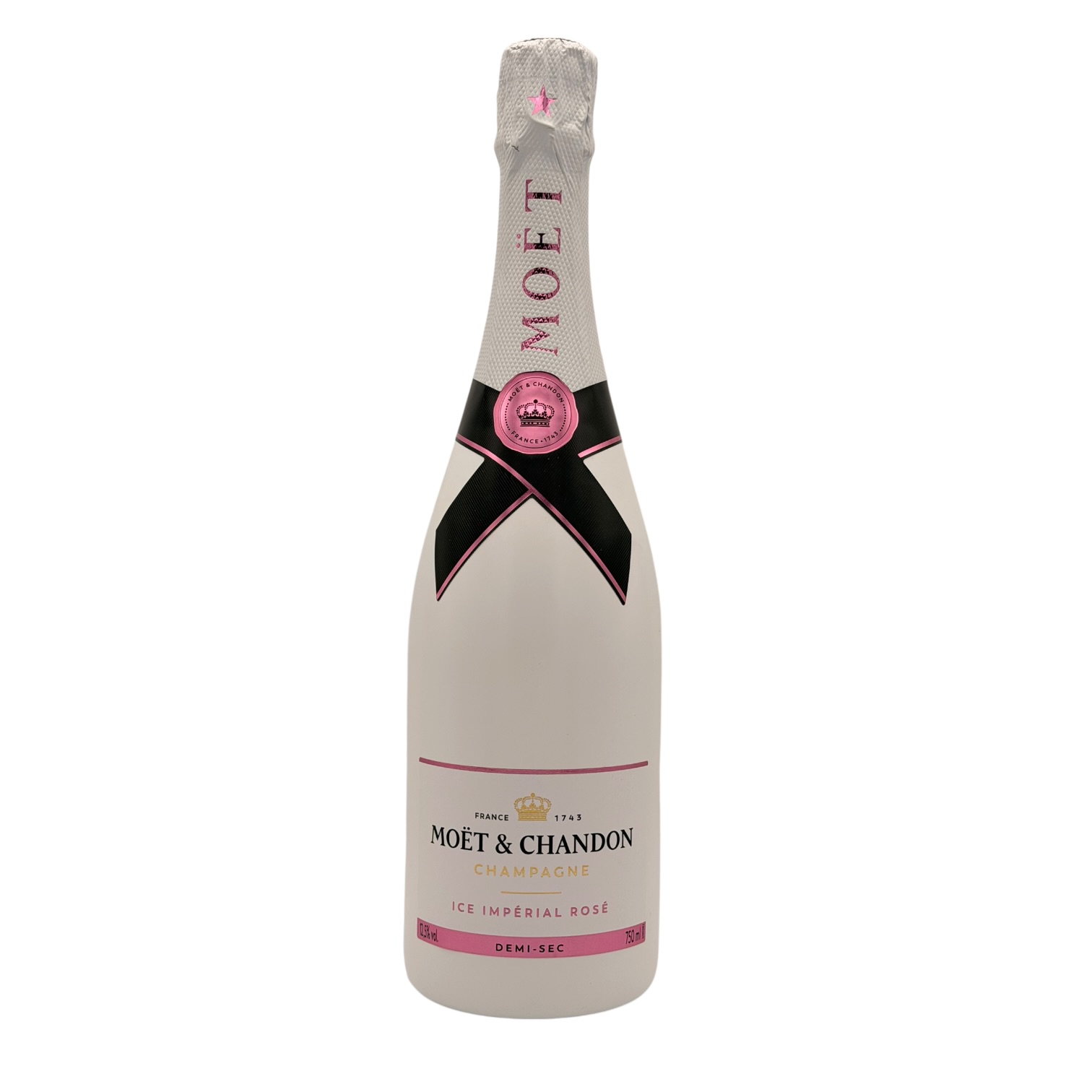 Moet & Chandon Ice Imperial Rose demi-sec rosé Champagne 750ml white bottle
