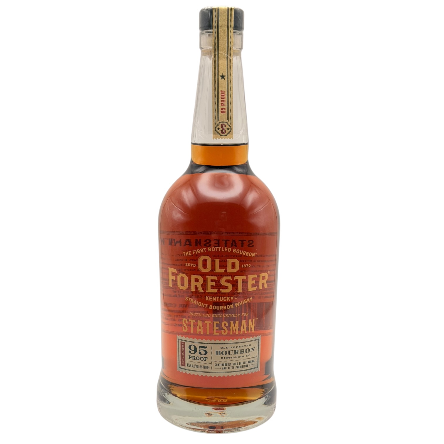 Old Forester Statesman Kentucky Straight Bourbon bottle