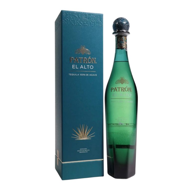 Patrón El Alto Reposado 100% Agave Tequila 750ml bottle with gift box