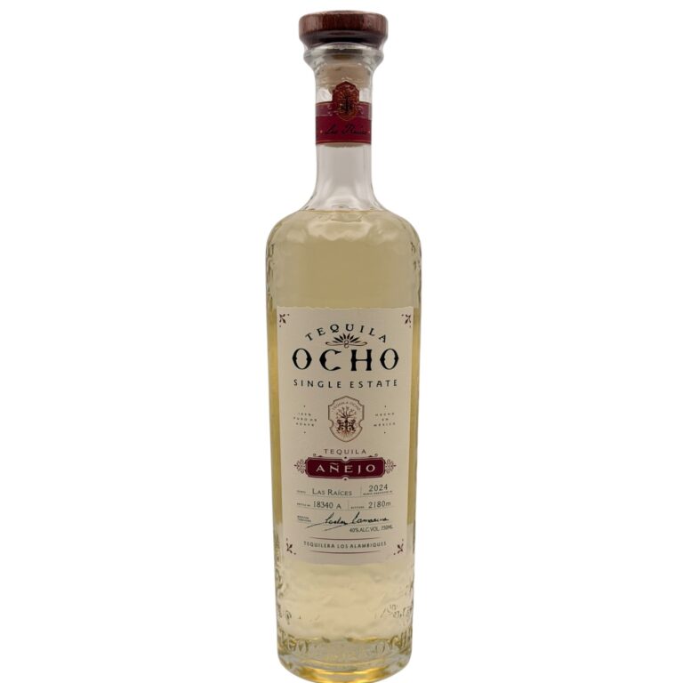2024 Tequila Ocho Añejo Las Raíces single estate tequila 750ml bottle
