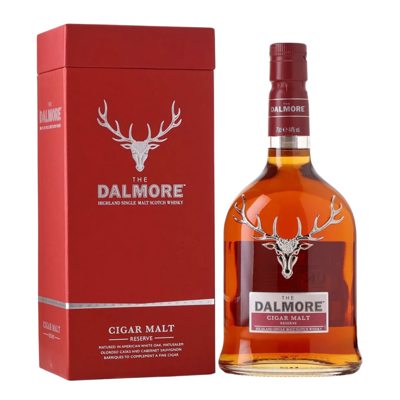 The Dalmore Cigar Malt Reserve Highland Single Malt Scotch Whisky 700ml bottle with red gift box