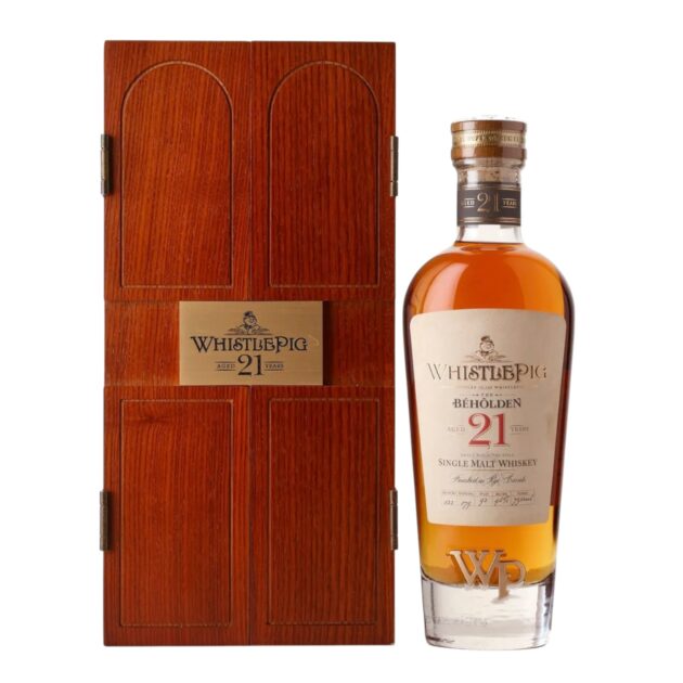 WhistlePig The Beholden 21 Year Old Single Malt Whiskey 92 Proof 750ml bottle