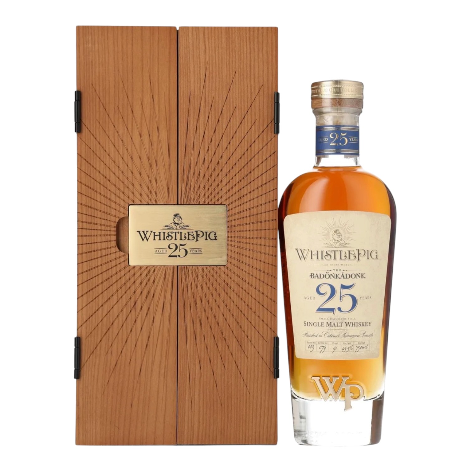 WhistlePig 25 Year Old Single Malt Whiskey 750ml bottle